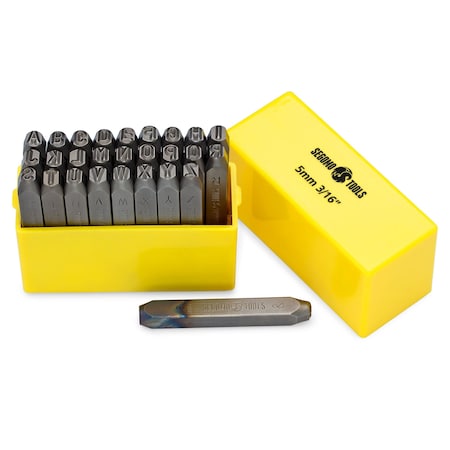 27 Piece 5MM 3/16 Inch (Letters: A-Z) Professional Letter Punch Stamp Set